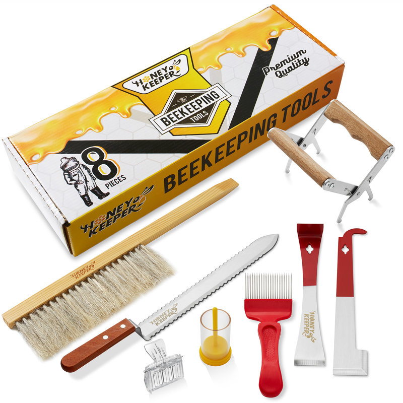 Honey Keeper 8-Piece Beekeeping Tool Kit
