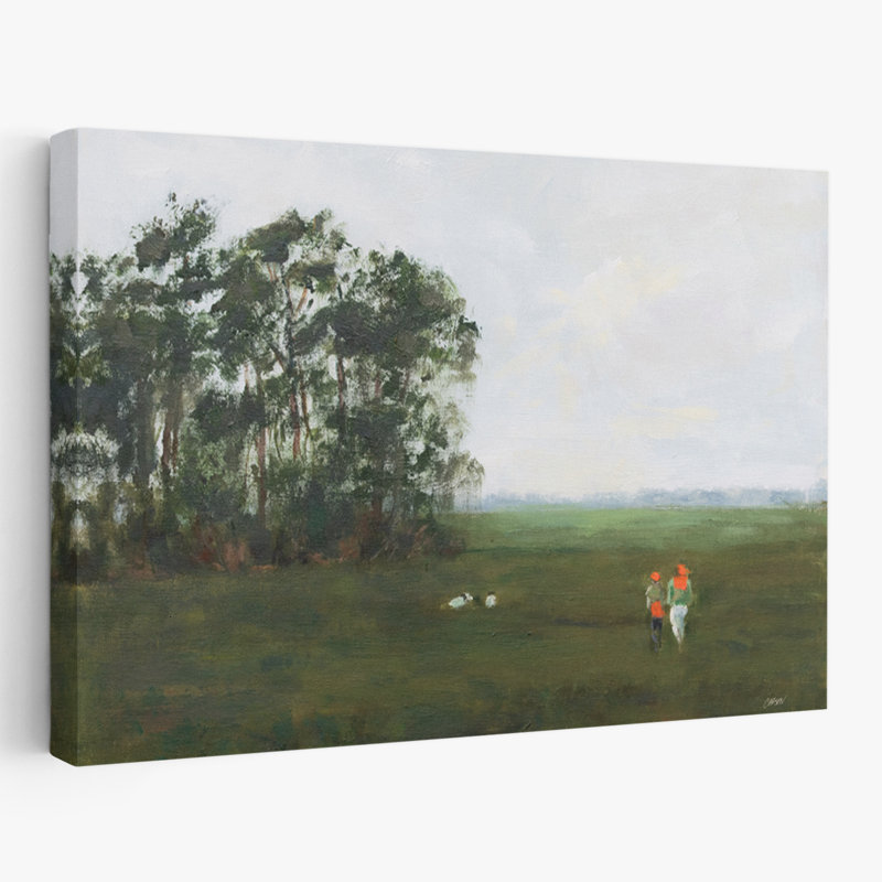 Chasse au matin contemporaine et moderne, H 24 po x l 16 po