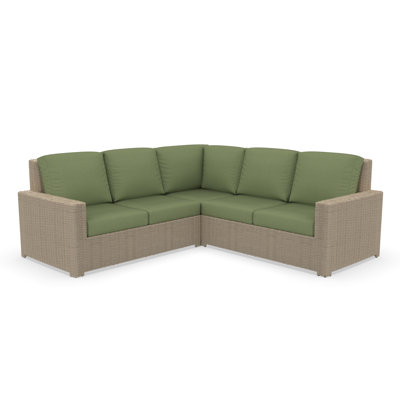 Outdoor Patio Sectional Seating Group With Sunbrella Cushions