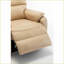 Fauteuil inclinable inclinable avec moteur OKIN - Inclinaison à plat à 180 °, siège très large de 25 po, capacité de 400 lb | Polyuréthane crème / jaune