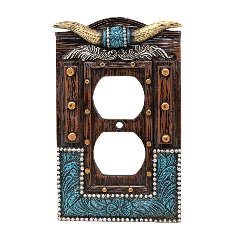 Couvre-assiette en résine Western
