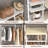 68"-96" Closet Organizer With 6-Drawers,4 Clothing Rack-493519414