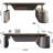 94.5In Large Executive Office Desk With File Cabinet Adjustable Height L Shaped Office Desks For Boss Business Reversible Left/Right Return Director Edition-729878017