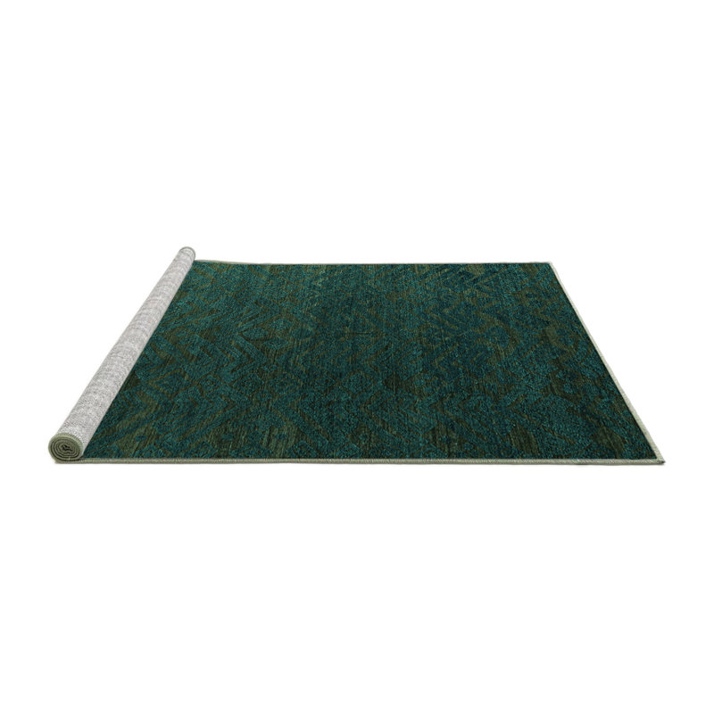 Laterrious Washable Abstract Indoor Rug, Square 8'