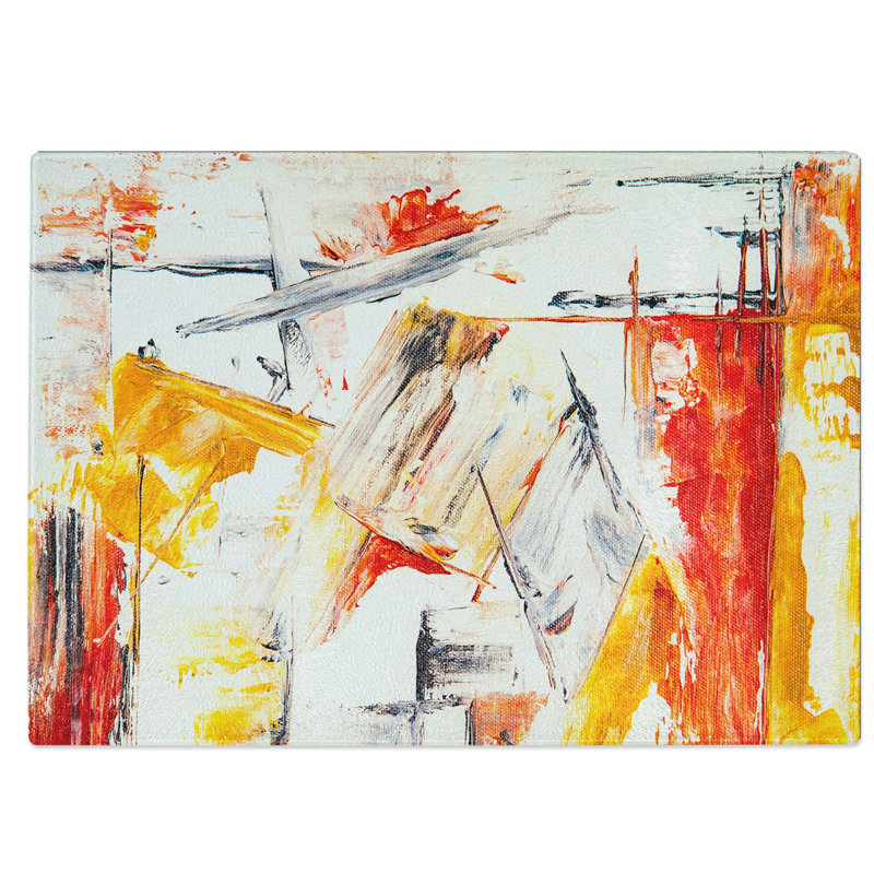 Tempered Glass Art Painting Vol.461 Chopping Board, 39 cm W x 28.5 cm L
