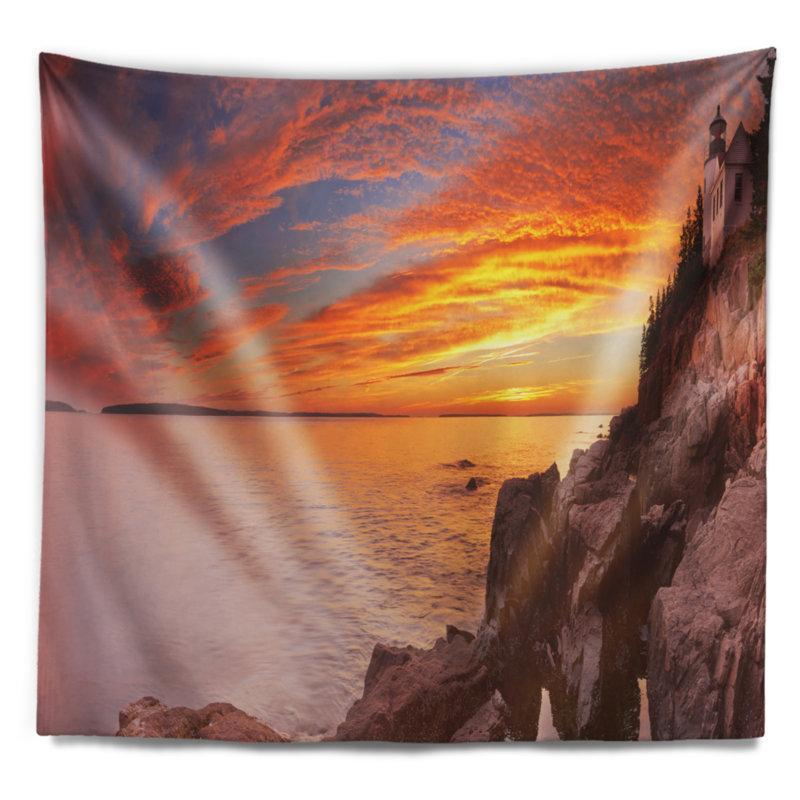 Tapisserie «Seascape Bass Harbor Head», H 78 po x l 92 po