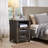 Rimmer 18"W Farmhouse 2-Drawer Wood End Table, Small Side Table With Charging Station-2072845960