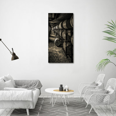 Bourbon Barrels - Wrapped Canvas Print