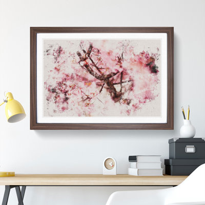 Pink Cherry Blossom Flowers Vol.4 - Picture Frame Graphic Art