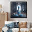 «Blue Yogini Meditation Spiritual Elegance» sur impression sur toile-1872891825-1872891826