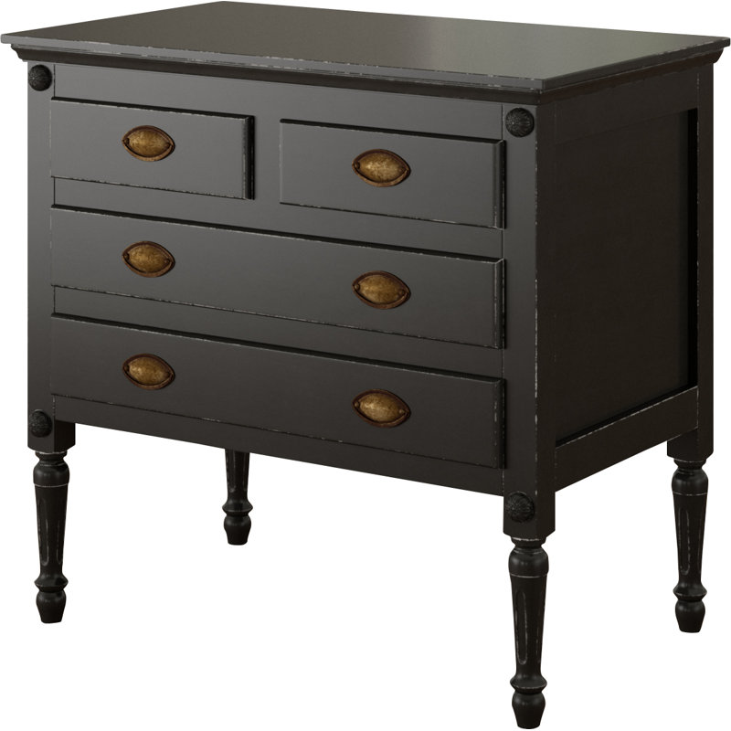 Easterbrook 4 Drawer Chest, Black