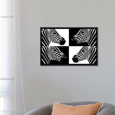 «Safari Profile Series Zebras III», reproduction de photo sur toile tendue