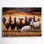 «Thanksgiving Farm animal silhouettes», art mural sur toile noire-2082887158