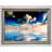 Dramatic Ocean Clouds Blue - Single Picture Frame Print-97484135
