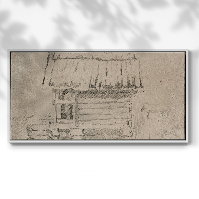 Série abstraite - CMLV III - Toile tendue avec châssis encadré - Prêt à être accroché, H 21 po x l 41 po, Blanc