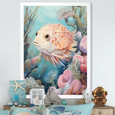 " Pufferfish Guardian Of The Coral "
