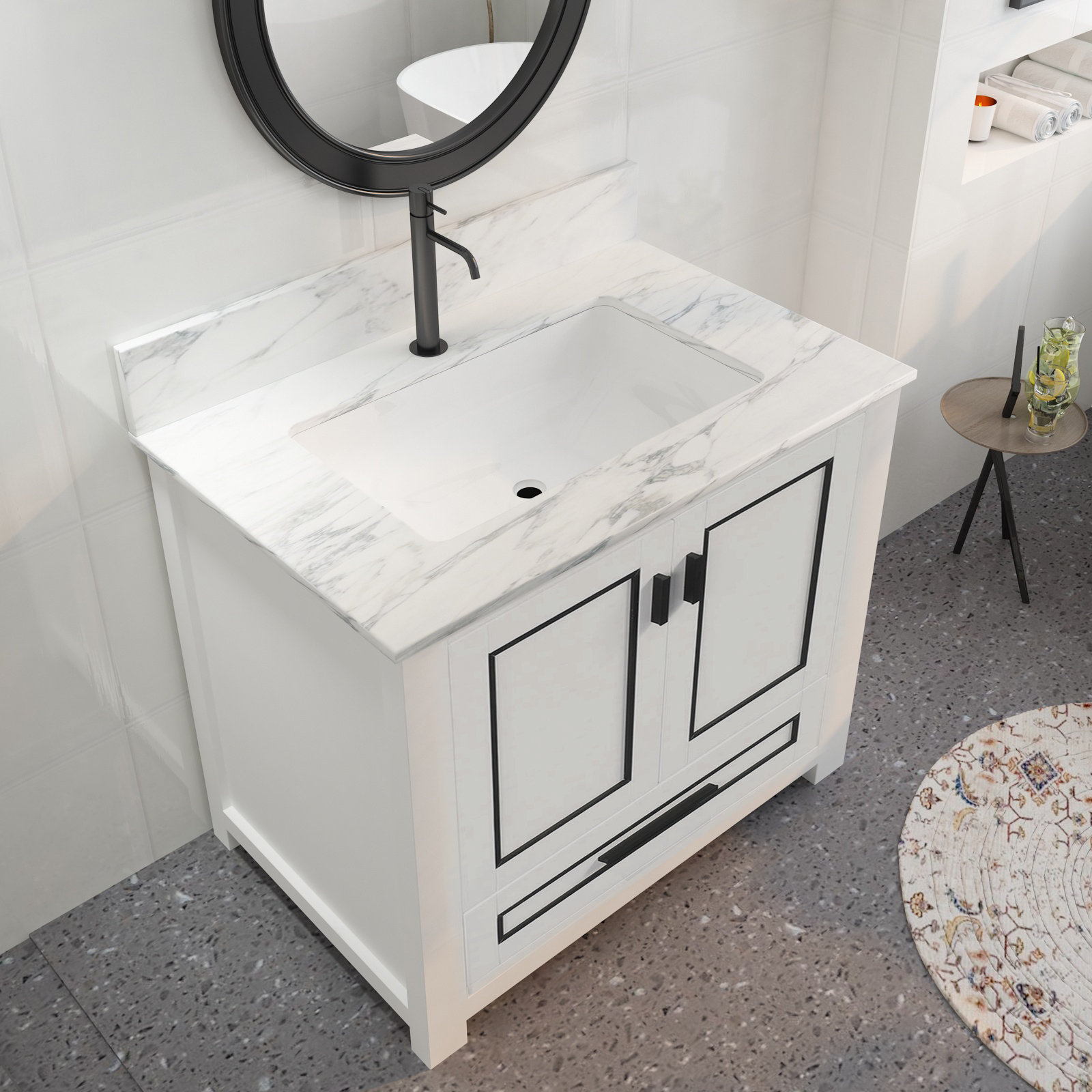 HomLux Freestanding Bathroom Cabinet Wayfair Canada   Freestanding Bathroom Cabinet 