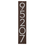 Floating Modern 4" Number Vertical Address Plaque (5 Digits)