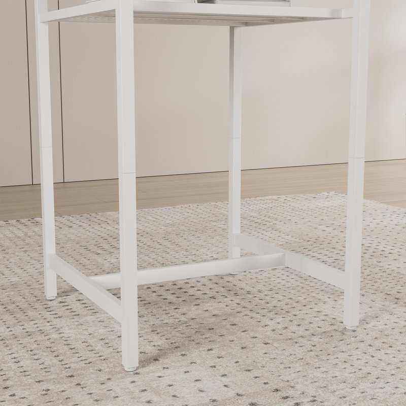 Ensemble de table de bar avec tabourets de dossier et cloison, ensemble de salle à manger à hauteur de comptoir de cuisine