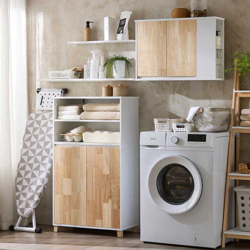 Wood Cabinet Laundry Hamper