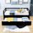 Ekaoluchuku Twin Size Wood Daybed with Trundle-1448614156