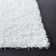 Tapis blanc à poils longs Assar