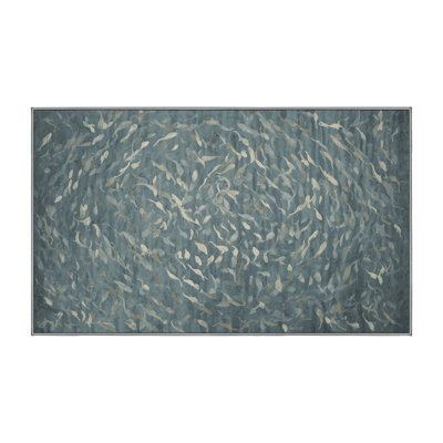 Tapis gris lavable à la machine
