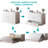 Queen Convertible Murphy Cabinet Bed With USB Station, Storage Drawers & Mattress-936695174