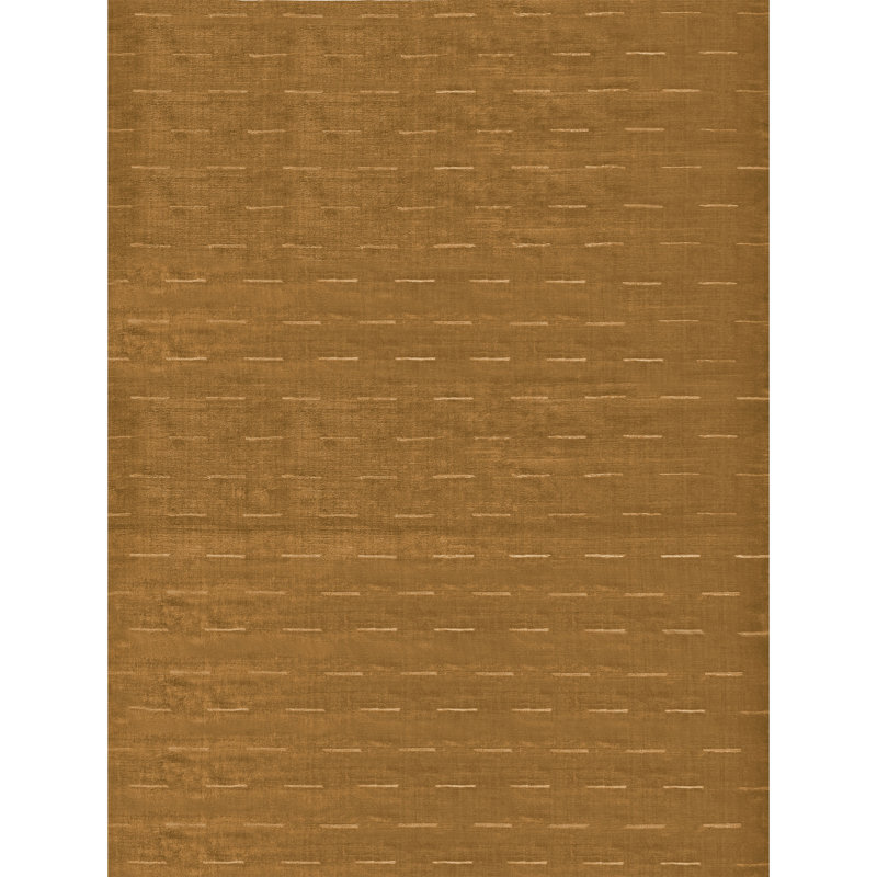 Hand Knotted Area Rug in Caramel, Rectangle 6' x 9'