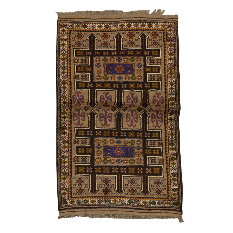 Afghan Hand Woven Wool Oriental Area Rug