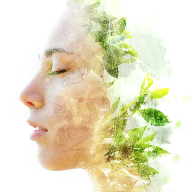 Double Exposure - Wrapped Canvas Print, 30cm H x 30cm W x 3.8cm D