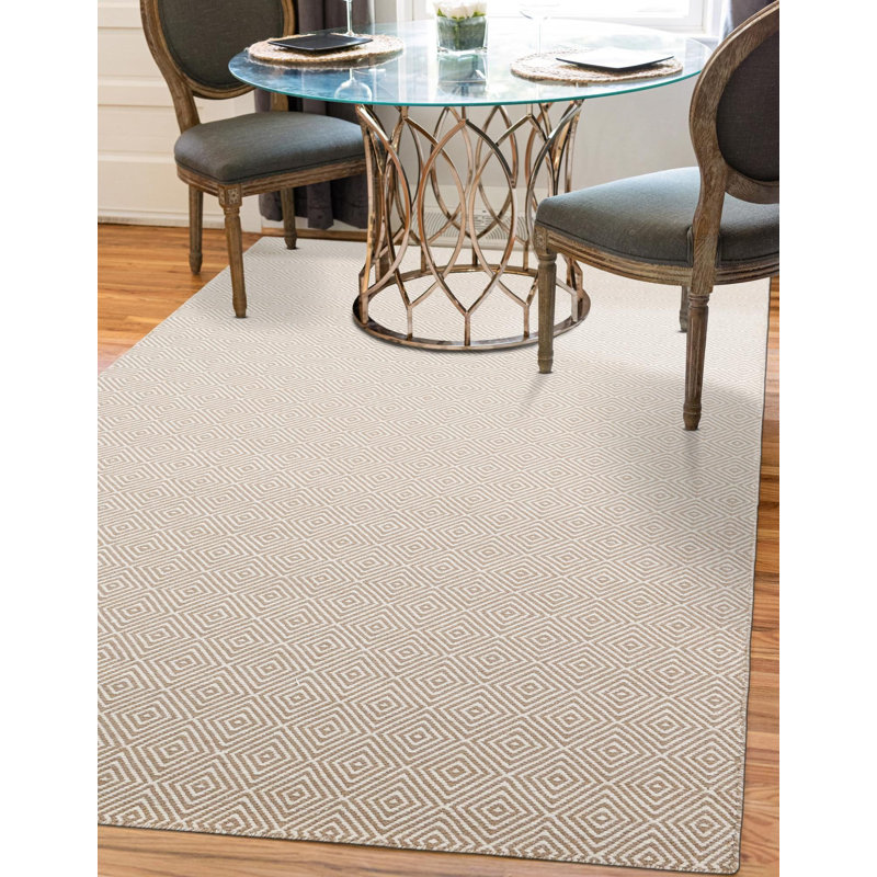 Contemporary Ohara Area Rug Beige Color, Rectangle 2' x 3'1"