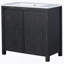 Armoire de salle de bain 36 "Retro Espresso