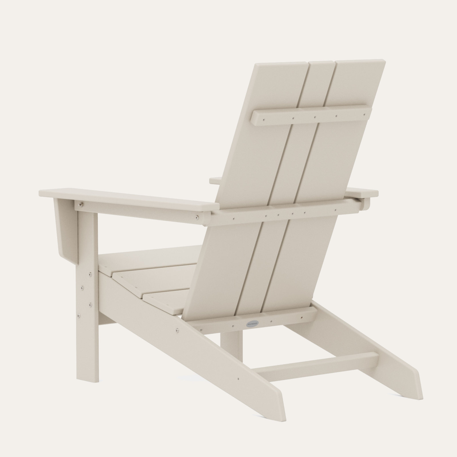 POLYWOOD x AllModern Plastic Adirondack Chair, Sand
