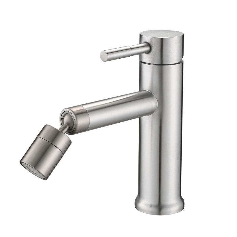 Bathroom Faucet for 2 Mode Faucet for Bathroom Sink with 360° Rotating Aerator, Brushed Nickel