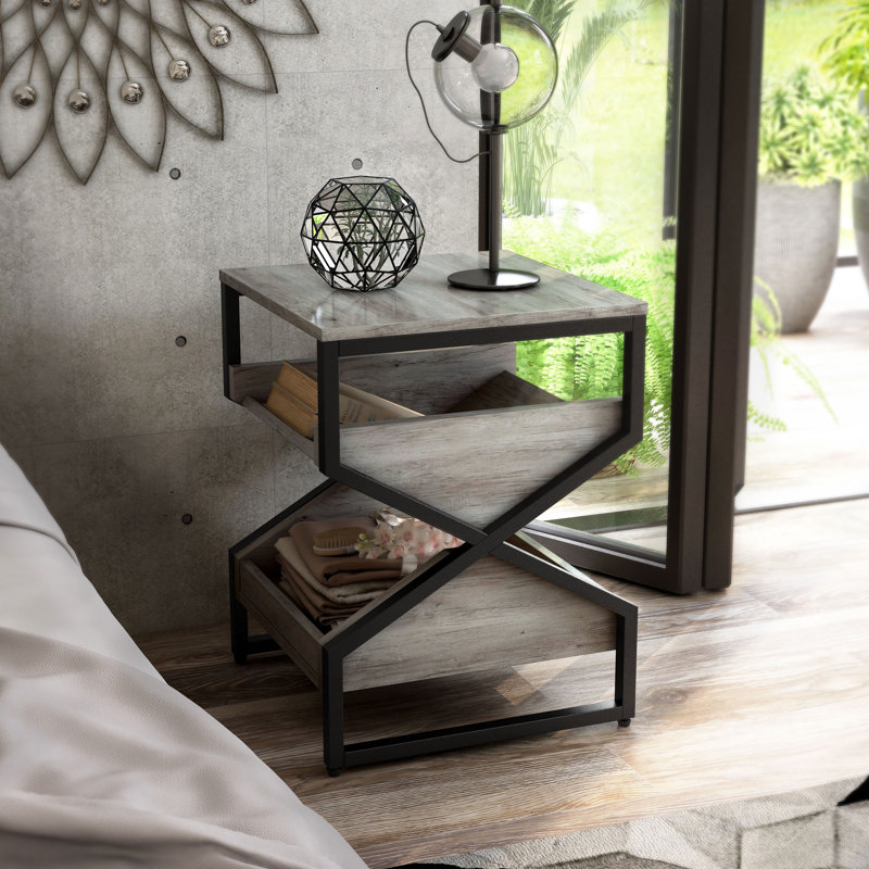 End Table, Gray