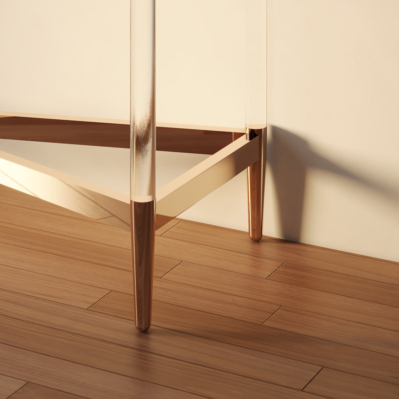 Rolands 52'' Glass Top Console Table