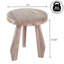 Tabouret d'appoint en bois d'acacia massif 15 po Terra Rustic-1897514448
