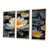 Toile avec cadre flottant or