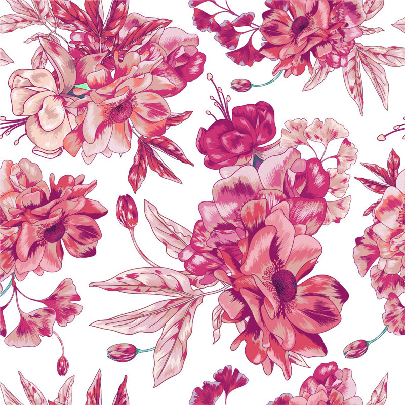 Peel & Stick Floral Wall Mural