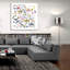  «California» par Farida Zaman, art mural en verre acrylique, 36 po x 36 po-1142066754