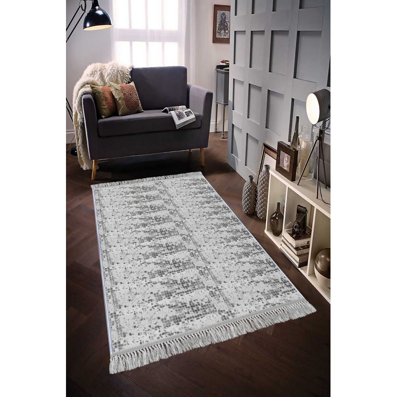 Luxurious Velvet Area Rug (4.6 x 7.2 ft), 100% Antibacterial Fabric, Non-Slip Cotton Backing, Pile Height: 0.4 in | Machine Washable, 3D Digital Print Design | Perfect for Living Room & Bedroom Decor, Soft & Durable