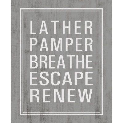 Breathe Wash - Textual Art Print