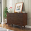 Solid Wood Spray-Painted Drawer Dresser Bar,Buffet Tableware Cabinet Lockers Buffet Server Console Table Lockers, Retro Round Handle, Applicable To The Dining Room, Living Room,Kitchen Corridor