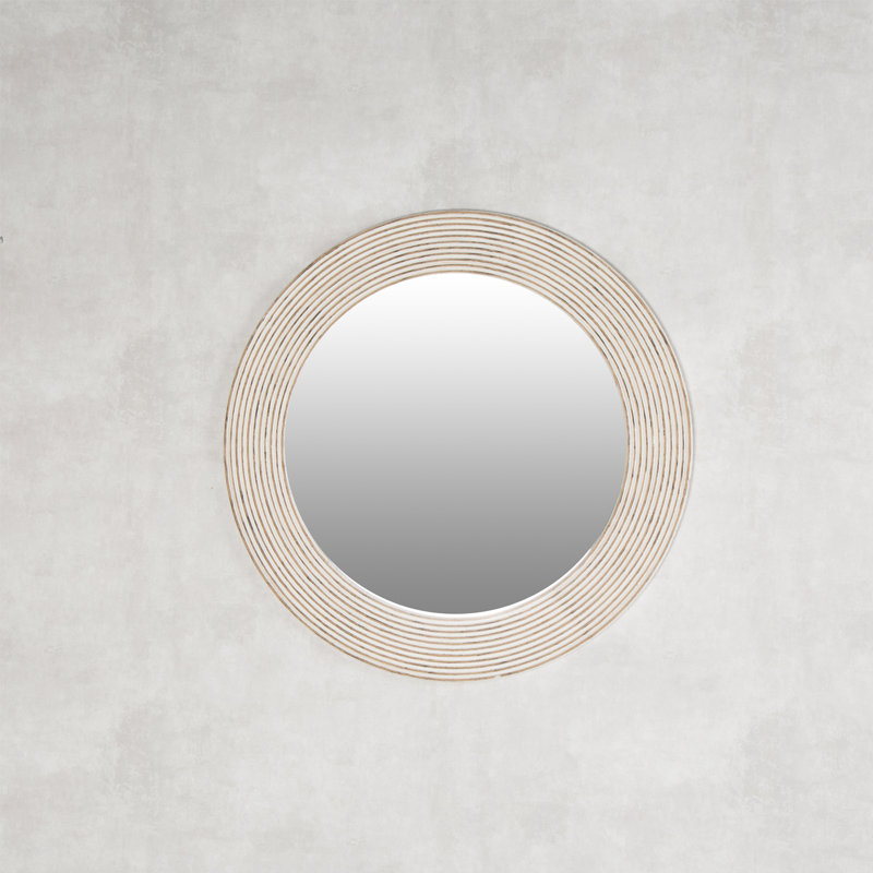 Dycus Wood Flat Wall Mirror