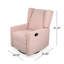 Fauteuil inclinable manuel pivotant de 28,5 po Bines-1992945184