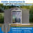 10X8 Ft Outdoor Tool Storage Shed With Metal Foundation & Lockable Doors,  All Weather Metal Sheds For Garden, Patio, Backyard, Lawn, Gray-121499147