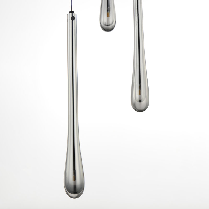 Luminaire suspendu à 3 lumières, Noir