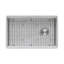 Ruvati 27-inch Workstation Slope Bottom Offset Drain Undermount 16 Gauge Kitchen Sink-1970718468