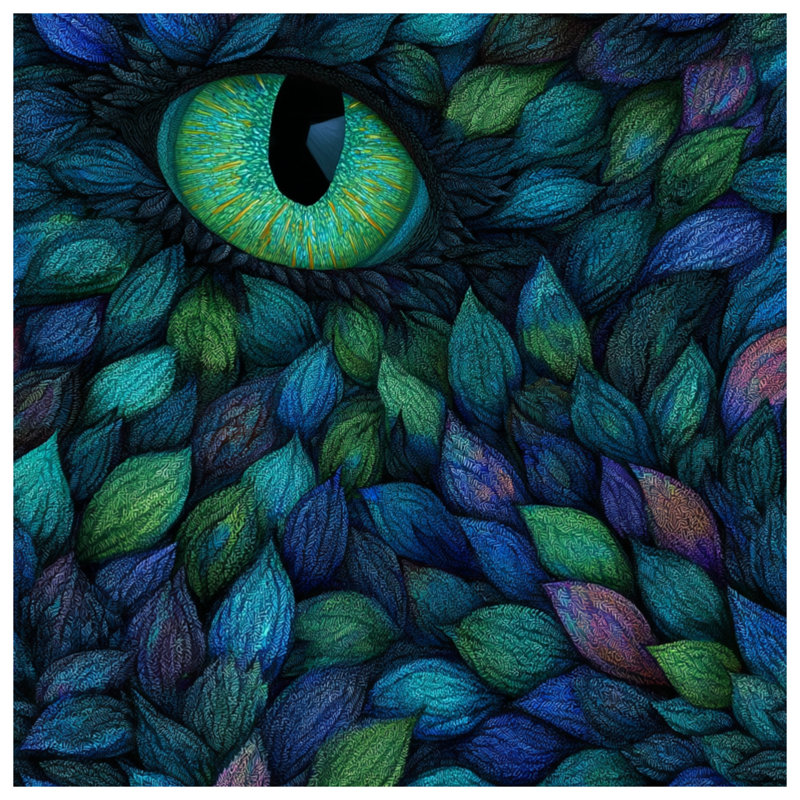 Housse de couette Dragon Eye Bedding Fantasy Eclectic, Grand lit